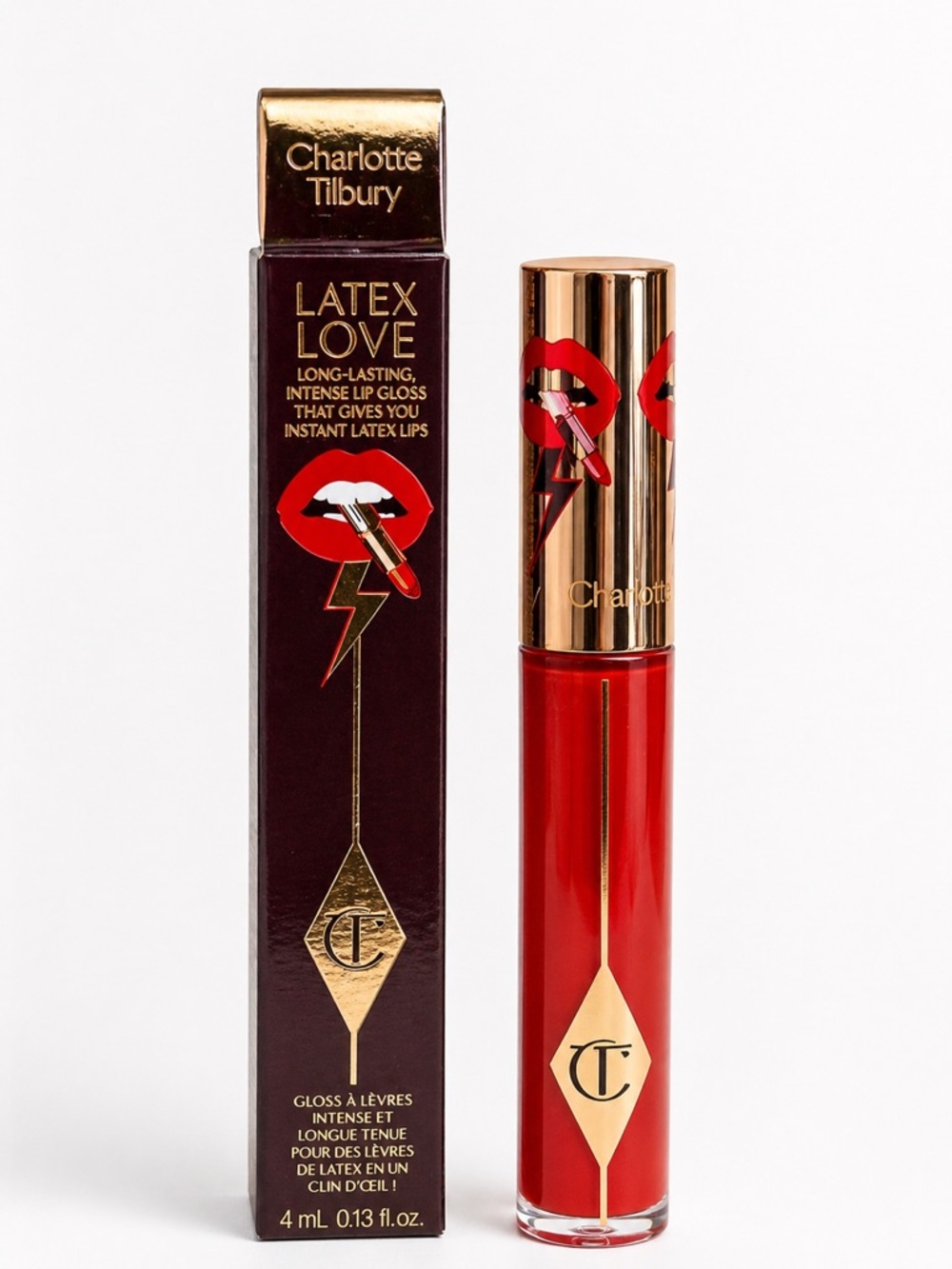 Charlotte Tilbury Latex Love High-Shine Lip Gloss - Vibrant Red
